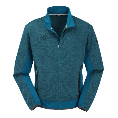 Maul Fleecejacke Falzeben 2XT-Hybrid (Strukturfleece, atmungsaktiv) petrolblau Herren